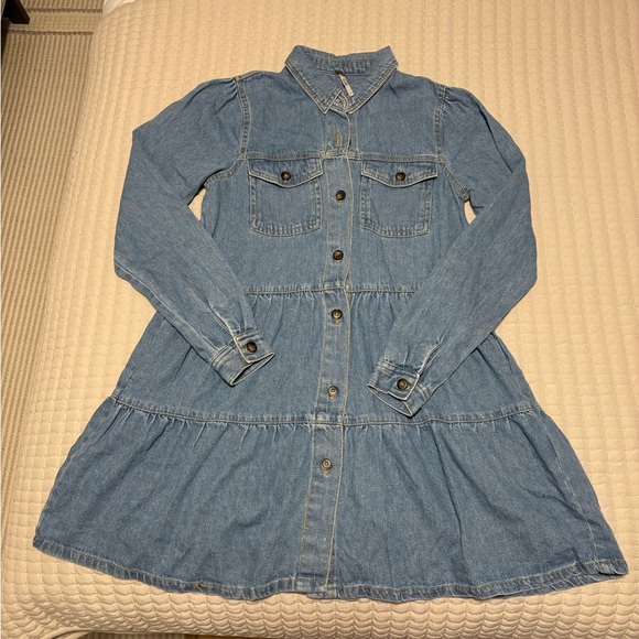 Free People Nicole Long Sleeve Collared Shirt Dress - Picture 4 of 6